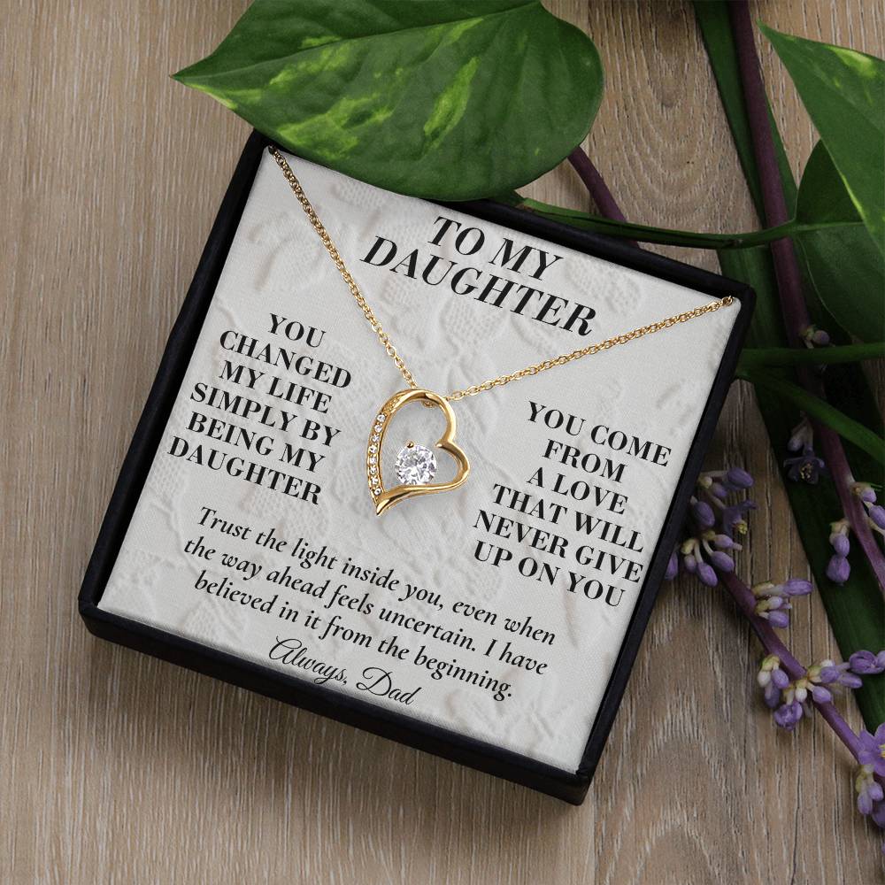 C170 - You Made Me A Better Man Simply By Giving Me The Honor Of Being Your Dad - Forever Love Necklace