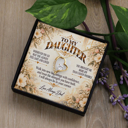 C464 - My Love Will Be Your Quiet Home Wherever Your Journey Takes You - Forever Love Necklace