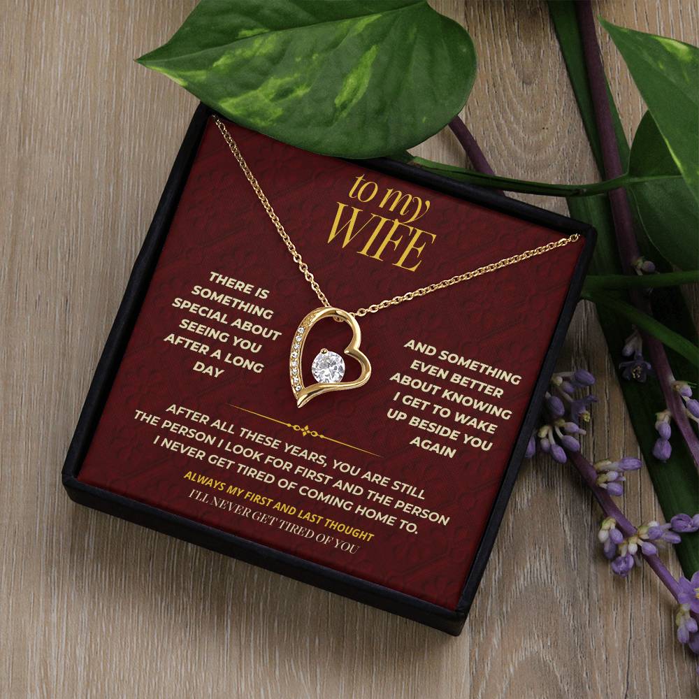 S114 - You Are My Favorite Hello And Goodbye – Forever Love Necklace From Husband