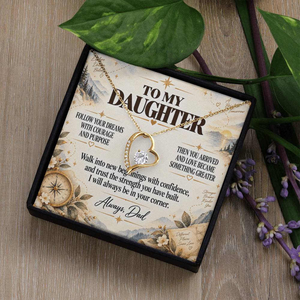 C234 - When You Feel Lost Remember The Love That Raised You Will Always Help Guide You Home - Forever Love Necklace