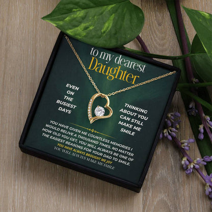 S245 - You Are My Forever Reason To Smile – Forever Love Necklace From Dad