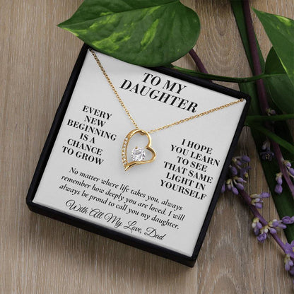 C141 - My Arms May Not Always Reach You But My Love Will Never Stop Holding You - Forever Love Necklace
