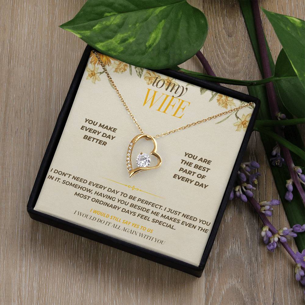 S121 - You Are The Best Part Of Every Day – Forever Love Necklace From Husband