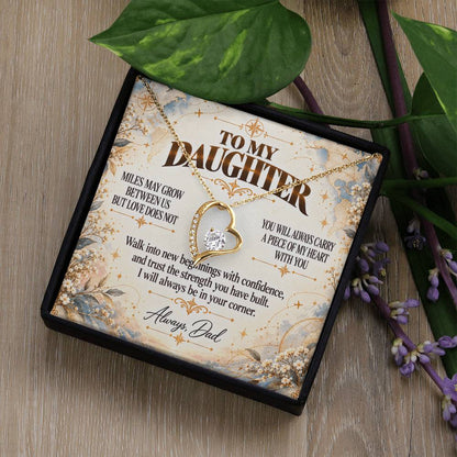 C394 - The Love Between A Father And Daughter Becomes A Legacy That Lives Beyond Every Season - Forever Love Necklace