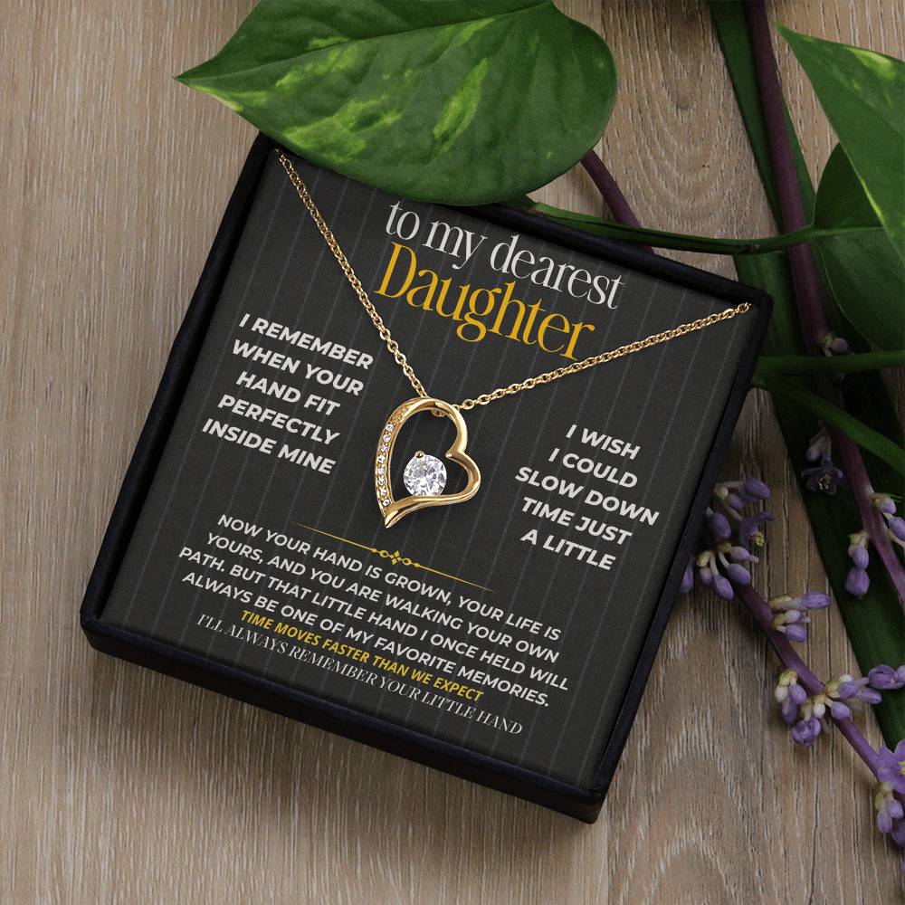 S265 - I’ll Always Remember Holding Your Little Hand – Forever Love Necklace From Dad