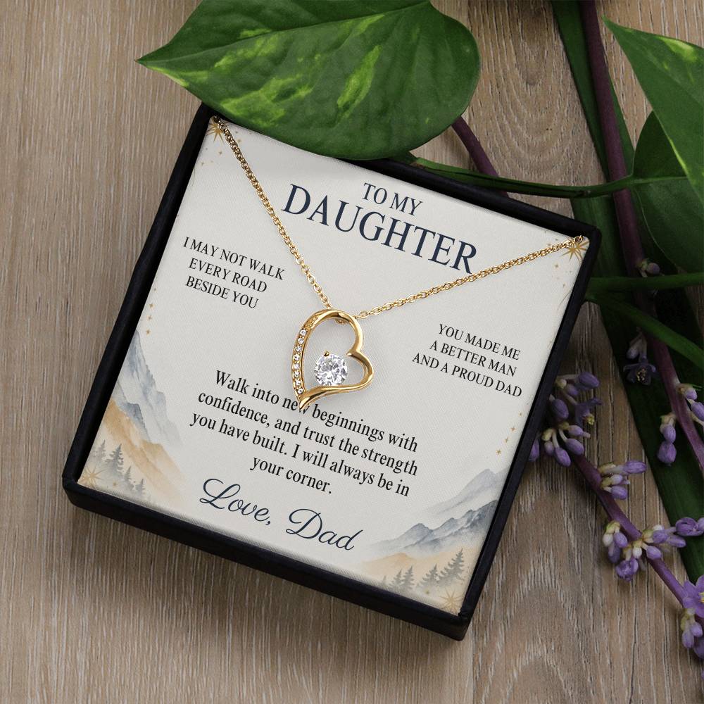 C99 - The Greatest Gift Life Gave Me Was The Chance To Love You As Your Dad - Forever Love Necklace