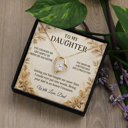 C20 - You Made Me A Better Man Simply By Giving Me The Honor Of Being Your Dad - Forever Love Necklace