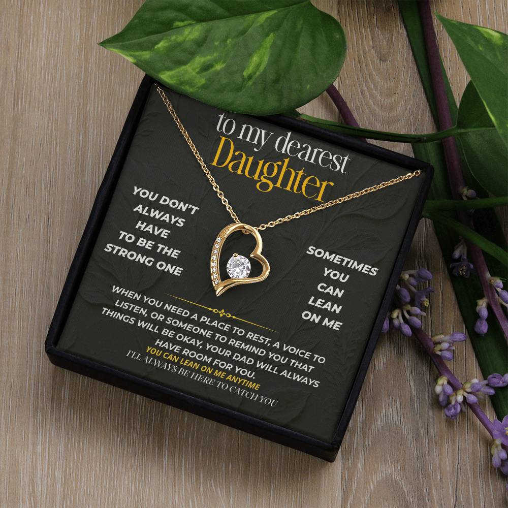 S238 - I’ll Always Be The Shoulder You Can Lean On – Forever Love Necklace From Dad