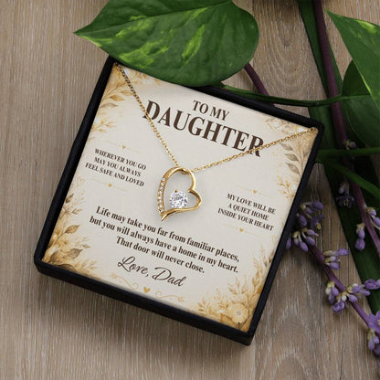 C14 - My Love Will Be Your Quiet Home Wherever Your Journey Takes You - Forever Love Necklace
