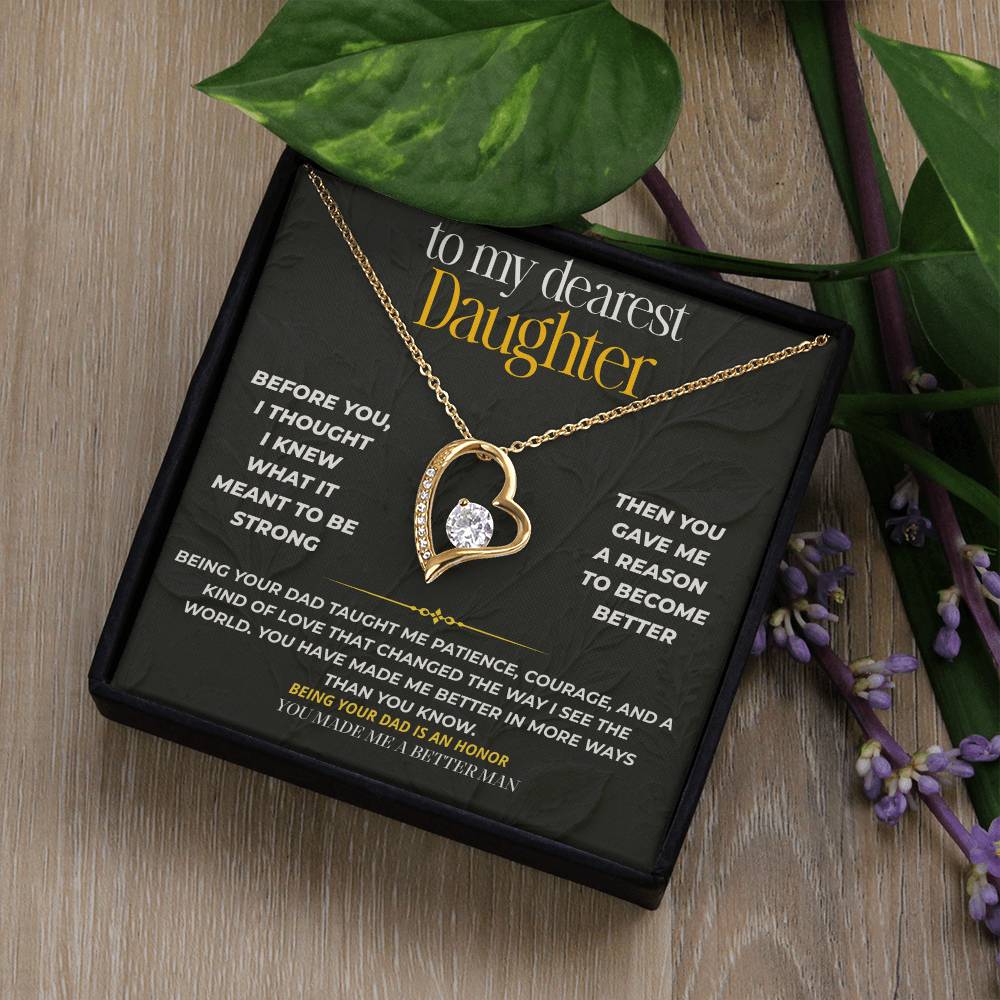 S209 - You Made Me A Better Man – Forever Love Necklace From Dad