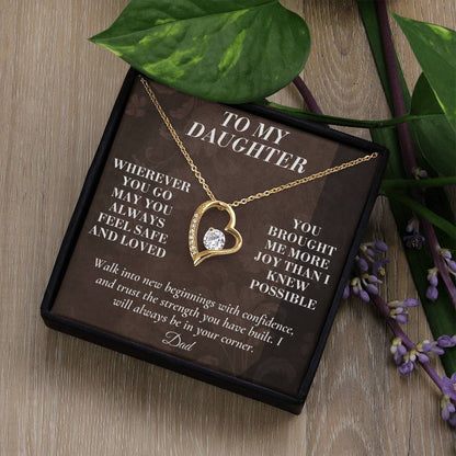 C164 - My Love Will Be Your Quiet Home Wherever Your Journey Takes You - Forever Love Necklace