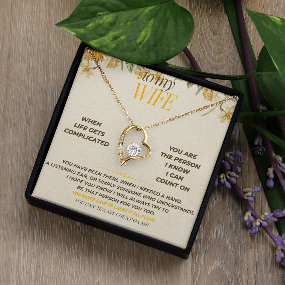 S130 - You’re The One I Can Always Count On – Forever Love Necklace From Husband