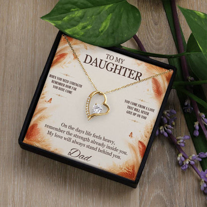 C8 - When You Need Strength Remember You Come From A Love That Never Gives Up On You - Forever Love Necklace