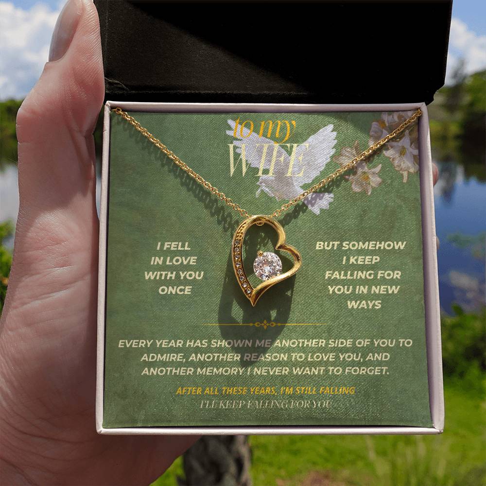 S139 - I’ll Keep Falling For You – Forever Love Necklace From Husband