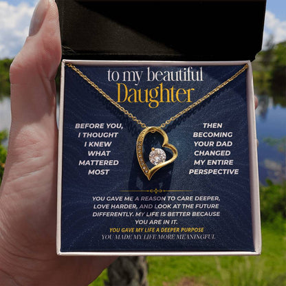 S272 - You Have Made My Life More Meaningful – Forever Love Necklace From Dad