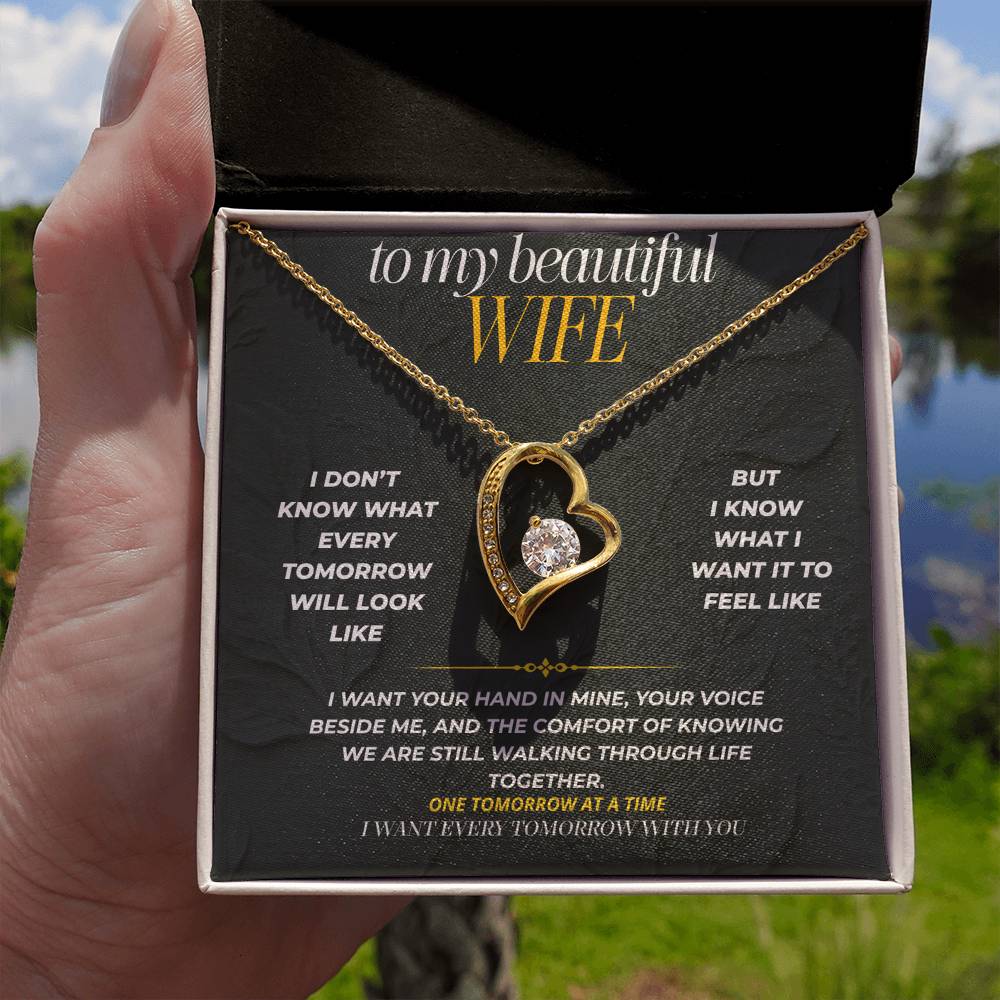 S197 - I Want Your Hand In Mine For Every Tomorrow – Forever Love Necklace From Husband