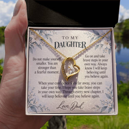 C602 - The Brave Heart You Carry And A Promise To Carry Into New Chapters - Forever Love Necklace