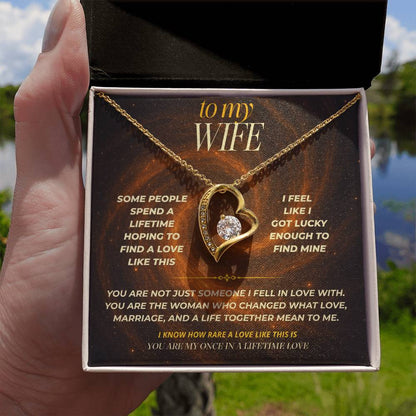 S146 - You Are My Once In A Lifetime Love – Forever Love Necklace From Husband