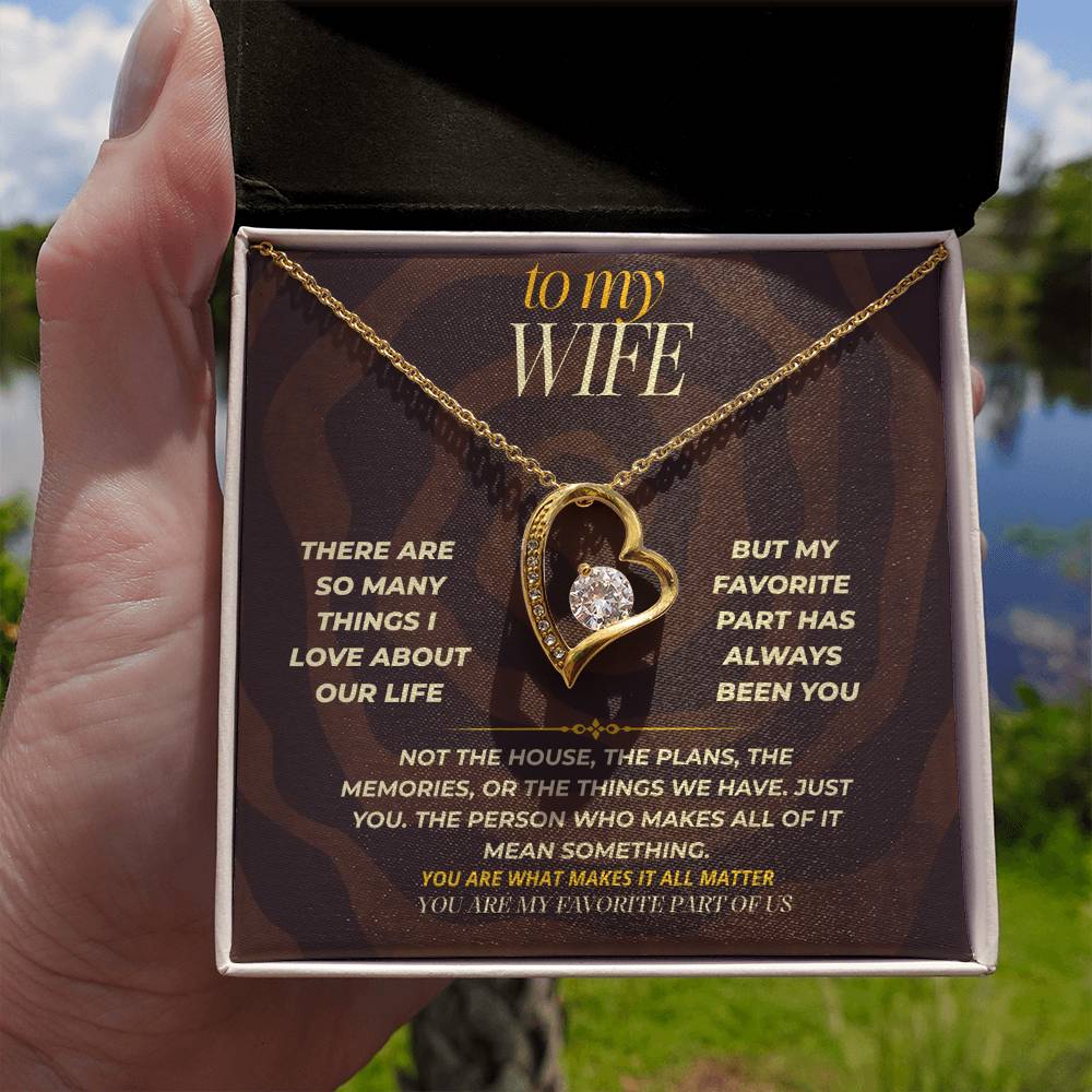 S163 - You Are My Favorite Part Of Us – Forever Love Necklace From Husband