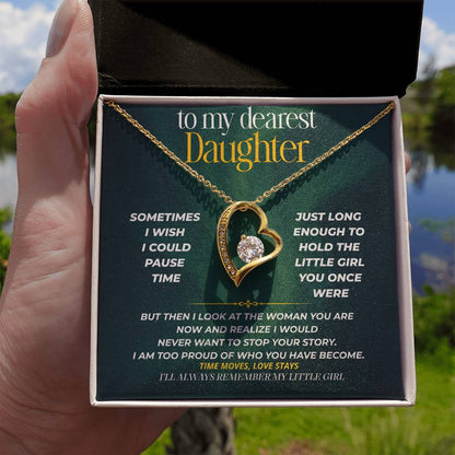 S244 - I’ll Always Remember The Little Girl You Were – Forever Love Necklace From Dad