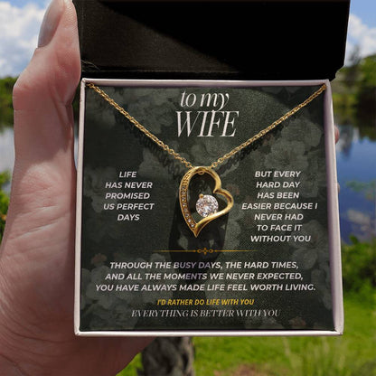 S79 - You Make Life Worth It – Forever Love Necklace From Husband