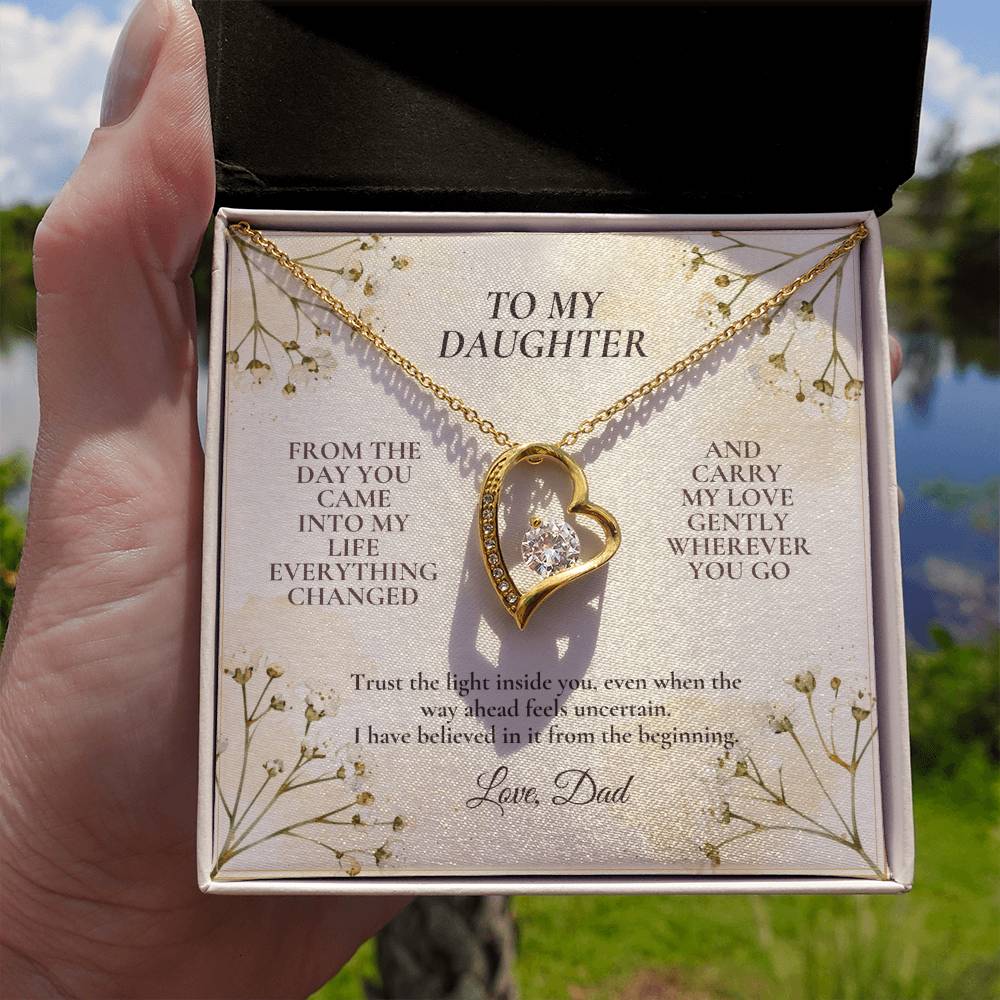 C115 - Never Doubt How Much Joy You Brought Into My Life From The Day You Arrived - Forever Love Necklace