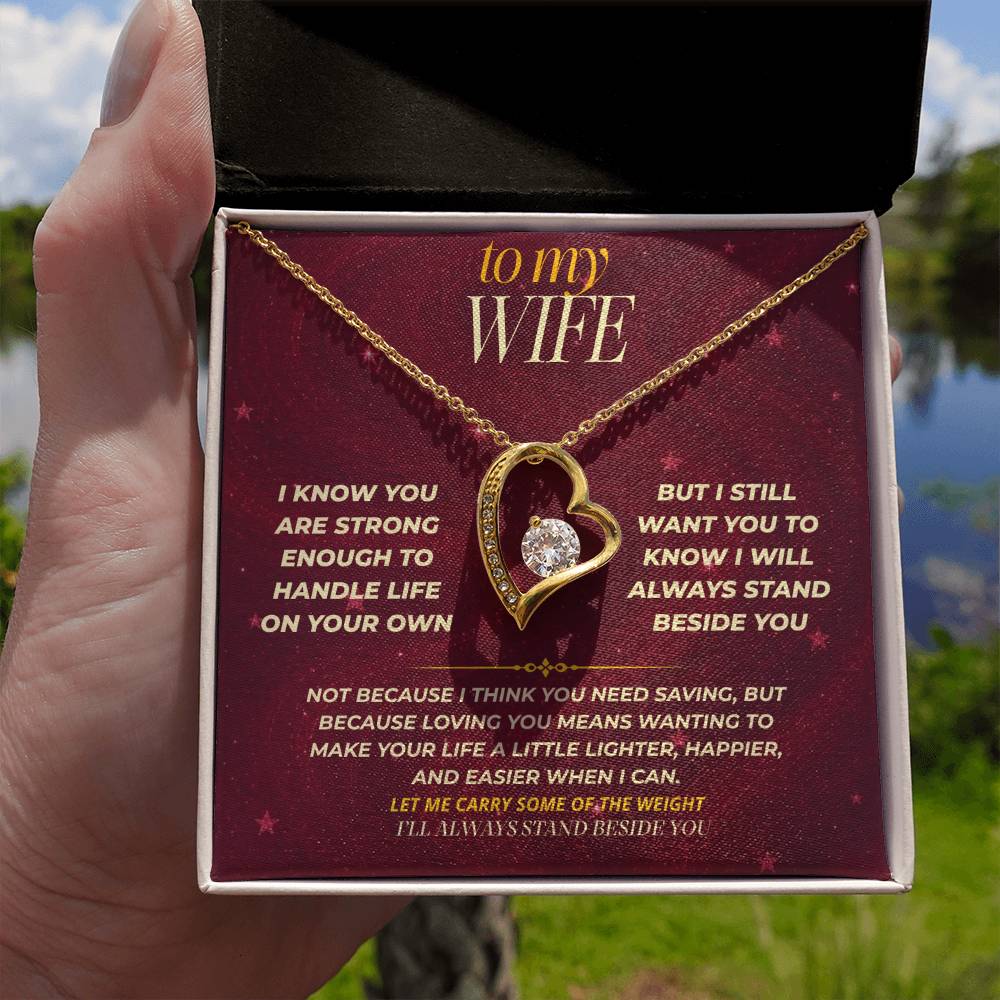 S171 - You Are The Woman I Want To Protect And Love – Forever Love Necklace From Husband