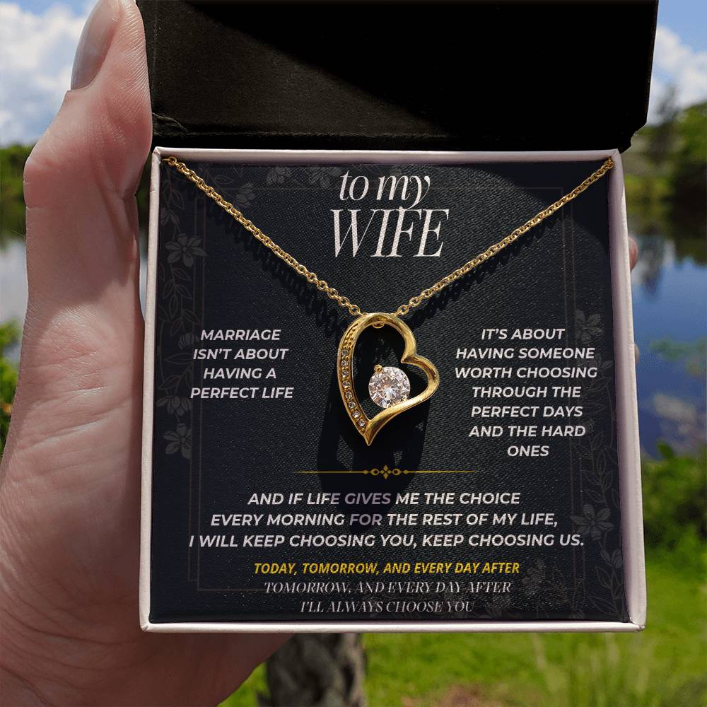 S91 - I’ll Keep Choosing Us – Forever Love Necklace From Husband