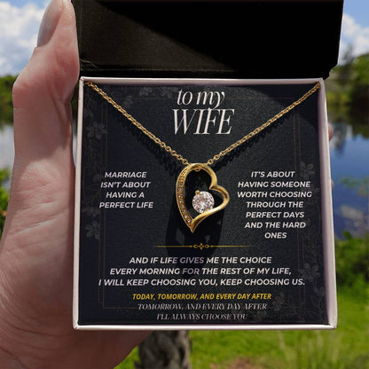 S91 - I’ll Keep Choosing Us – Forever Love Necklace From Husband