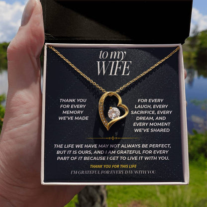 S98 - Thank You For Our Beautiful Life – Forever Love Necklace From Husband