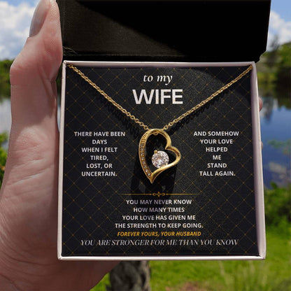 S56 - You Are My Strength – Forever Love Necklace From Husband