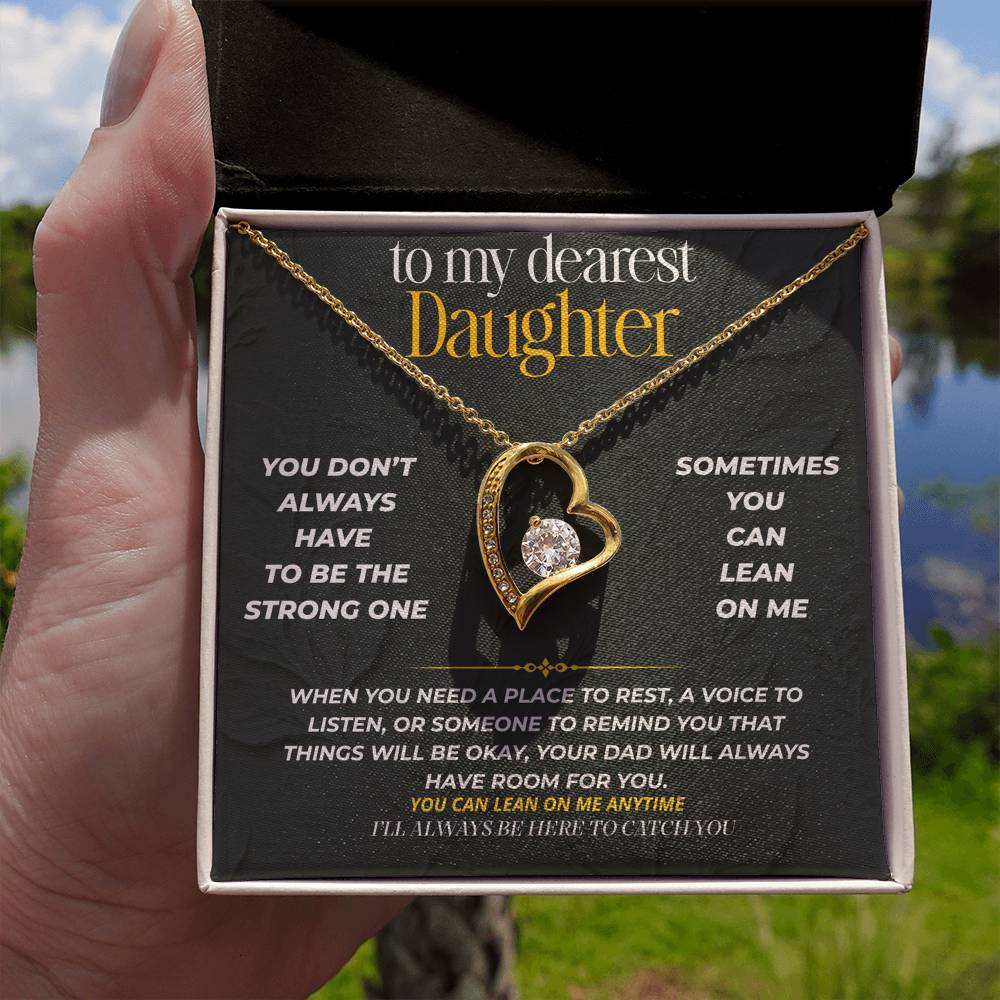 S238 - I’ll Always Be The Shoulder You Can Lean On – Forever Love Necklace From Dad