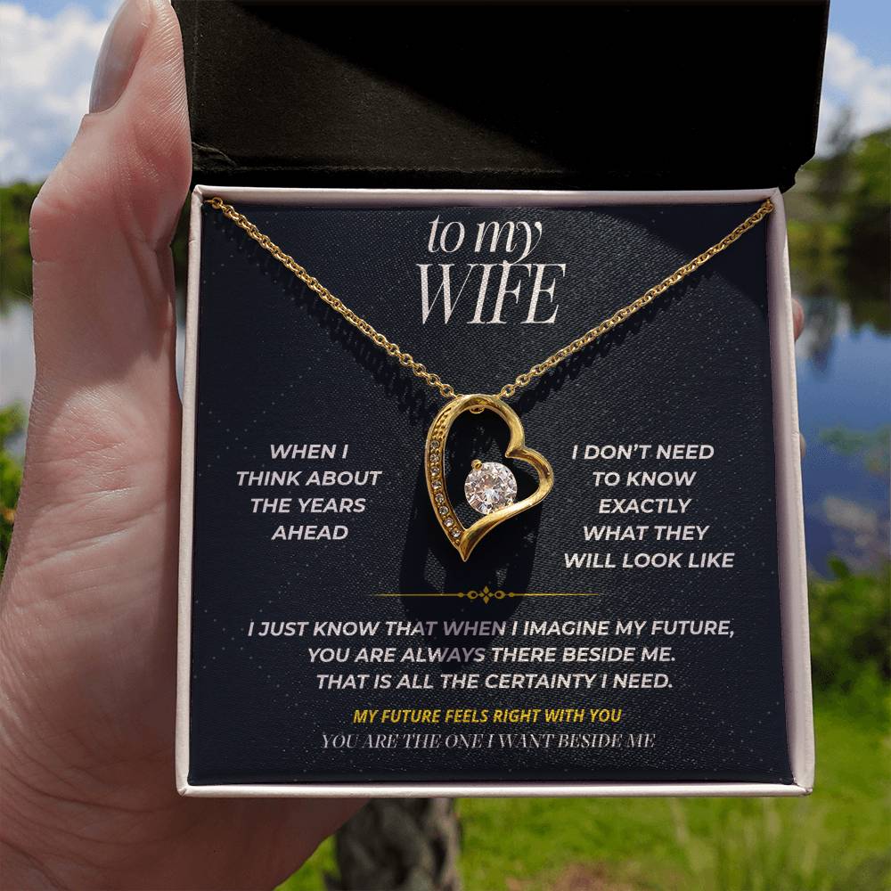 S96 - You’re The One I Want Beside Me – Forever Love Necklace From Husband