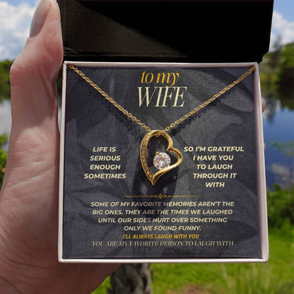 S154 - You’re The One I Want To Laugh With – Forever Love Necklace From Husband