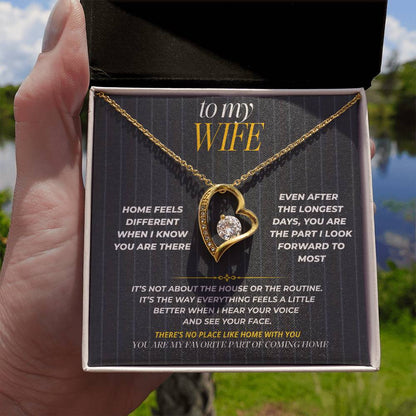 S189 - You Are My Favorite Part Of Coming Home – Forever Love Necklace From Husband
