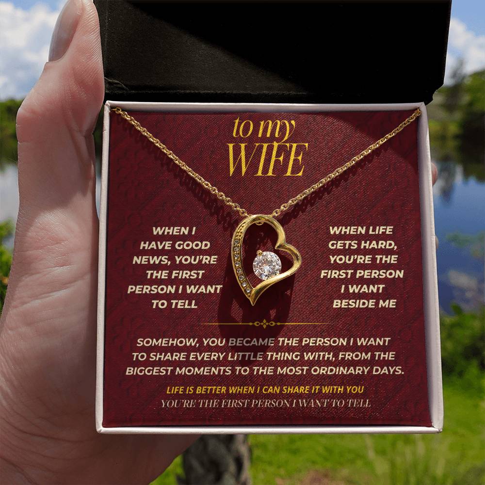 S111 - You’re The One I Want To Tell Everything To – Forever Love Necklace From Husband