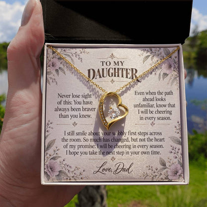 C507 - The First Steps We Cheered And A Promise To Carry Into New Chapters - Forever Love Necklace