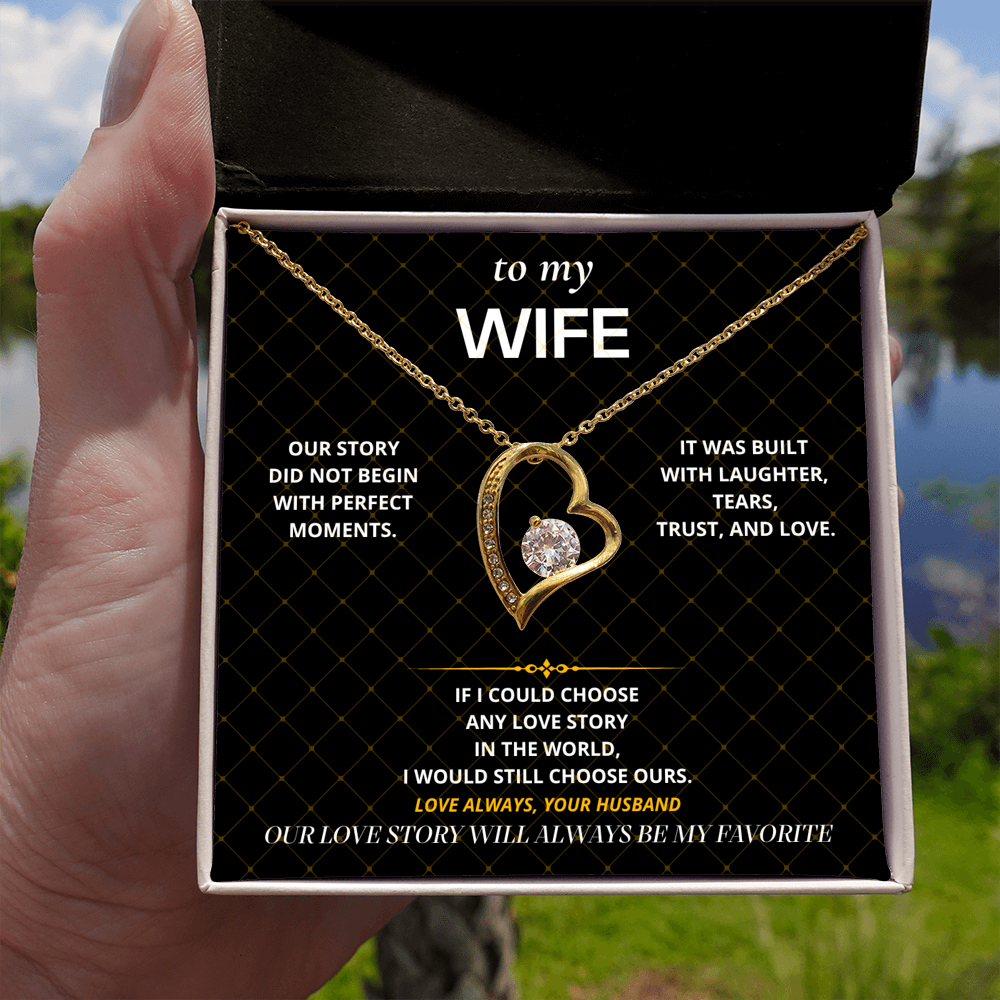 S40 - Our Love Story – Forever Love Necklace From Husband