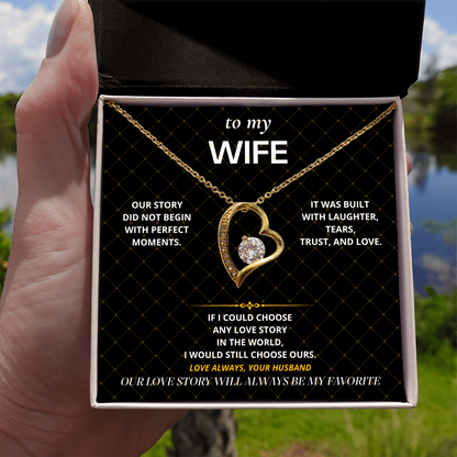 S40 - Our Love Story – Forever Love Necklace From Husband