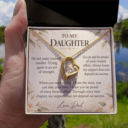 C642 - The Courage To Try Again And A Promise To Carry Into New Chapters - Forever Love Necklace