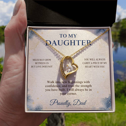 C94 - The Love Between A Father And Daughter Becomes A Legacy That Lives Beyond Every Season - Forever Love Necklace