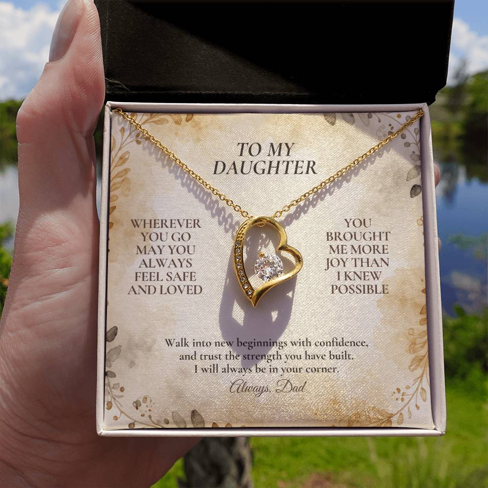C114 - My Love Will Be Your Quiet Home Wherever Your Journey Takes You - Forever Love Necklace