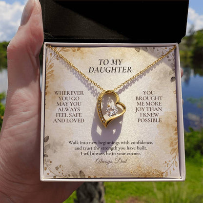 C114 - My Love Will Be Your Quiet Home Wherever Your Journey Takes You - Forever Love Necklace