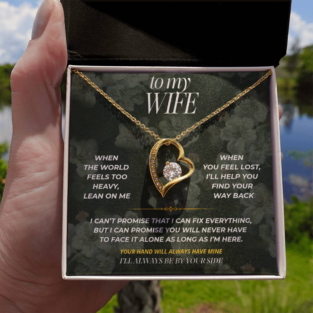 S85 - I’ll Always Be On Your Side – Forever Love Necklace From Husband