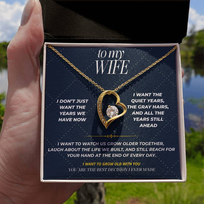 S102 - I Want To Grow Old With You – Forever Love Necklace From Husband