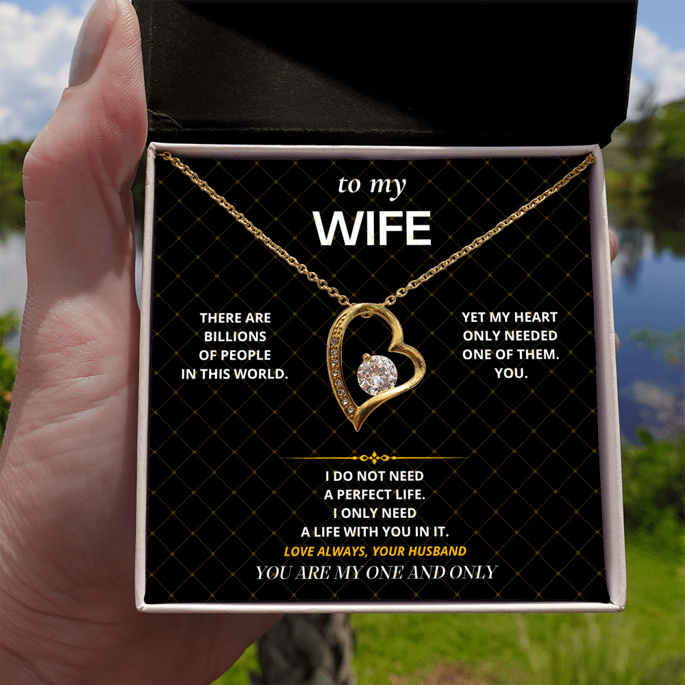 S28 - My One And Only – Forever Love Necklace From Husband