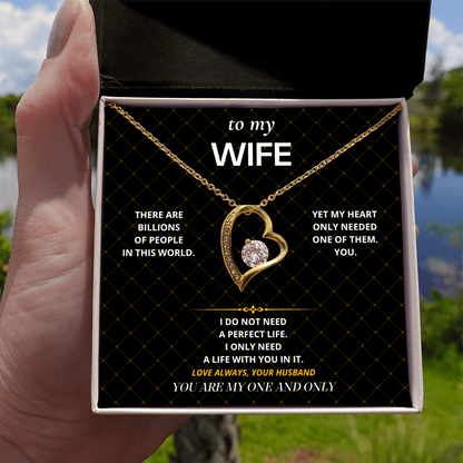 S28 - My One And Only – Forever Love Necklace From Husband
