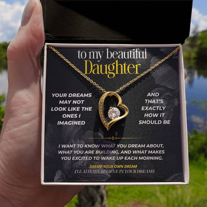 S297 - I’ll Always Have A Place In My Heart For Your Dreams – Forever Love Necklace From Dad