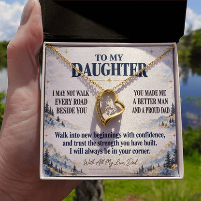 C349 - The Greatest Gift Life Gave Me Was The Chance To Love You As Your Dad - Forever Love Necklace