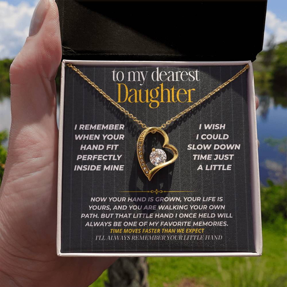 S265 - I’ll Always Remember Holding Your Little Hand – Forever Love Necklace From Dad